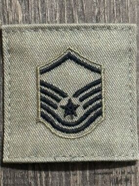 💞 New US Military Air Force ABU Uniform Velcro MSgt E-7 Body Armor Rank Patch